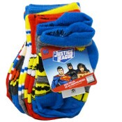 Wholesale - 6pk 18-24m BOYS JUSTICE LEAGUE HEROES QTR SOCKS C/P 12, UPC: 193159102630